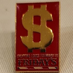 Gold and‎ Red Fridays Pin